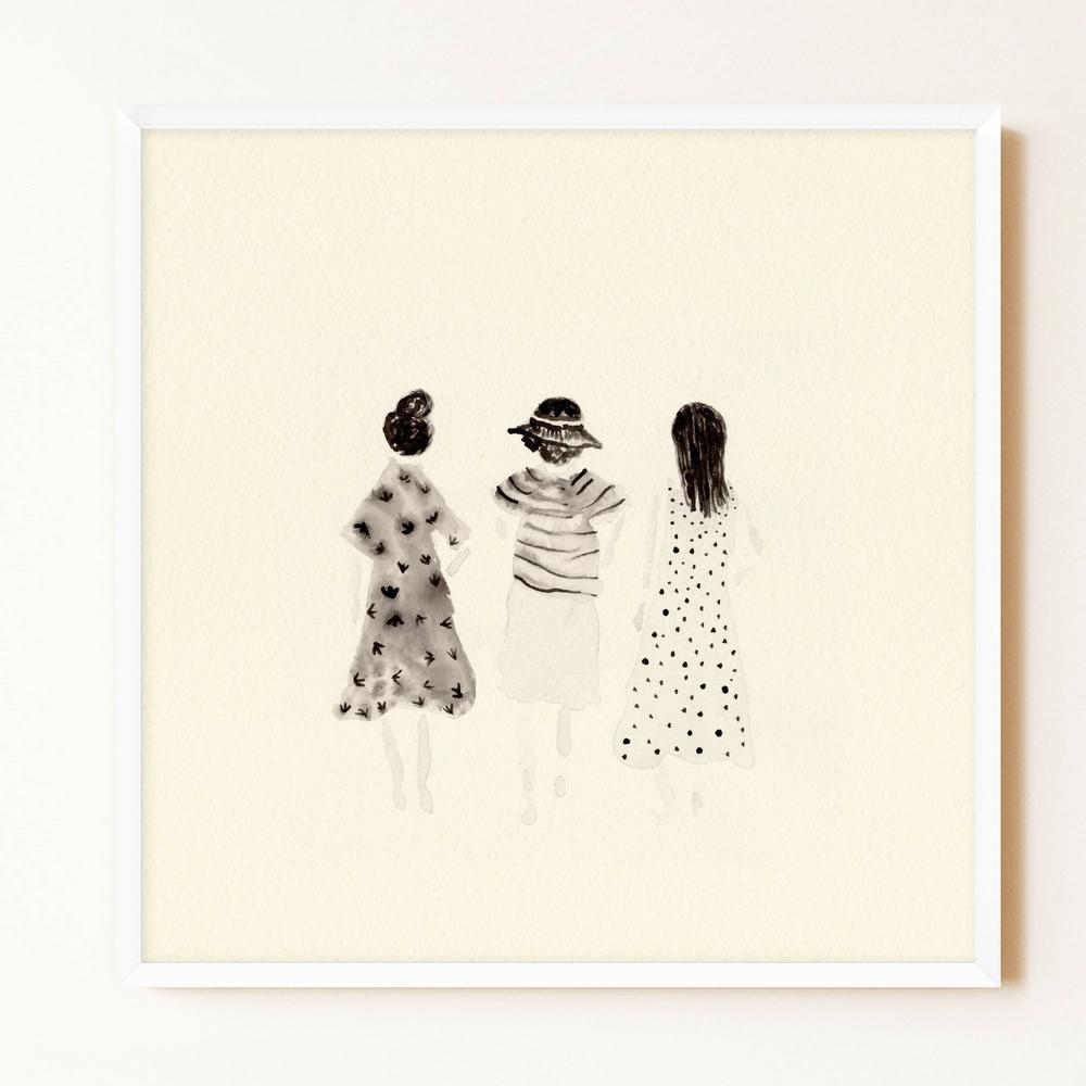 Three Women , Original Artwork-by-Danushka Abeygoda-original art-Gioia