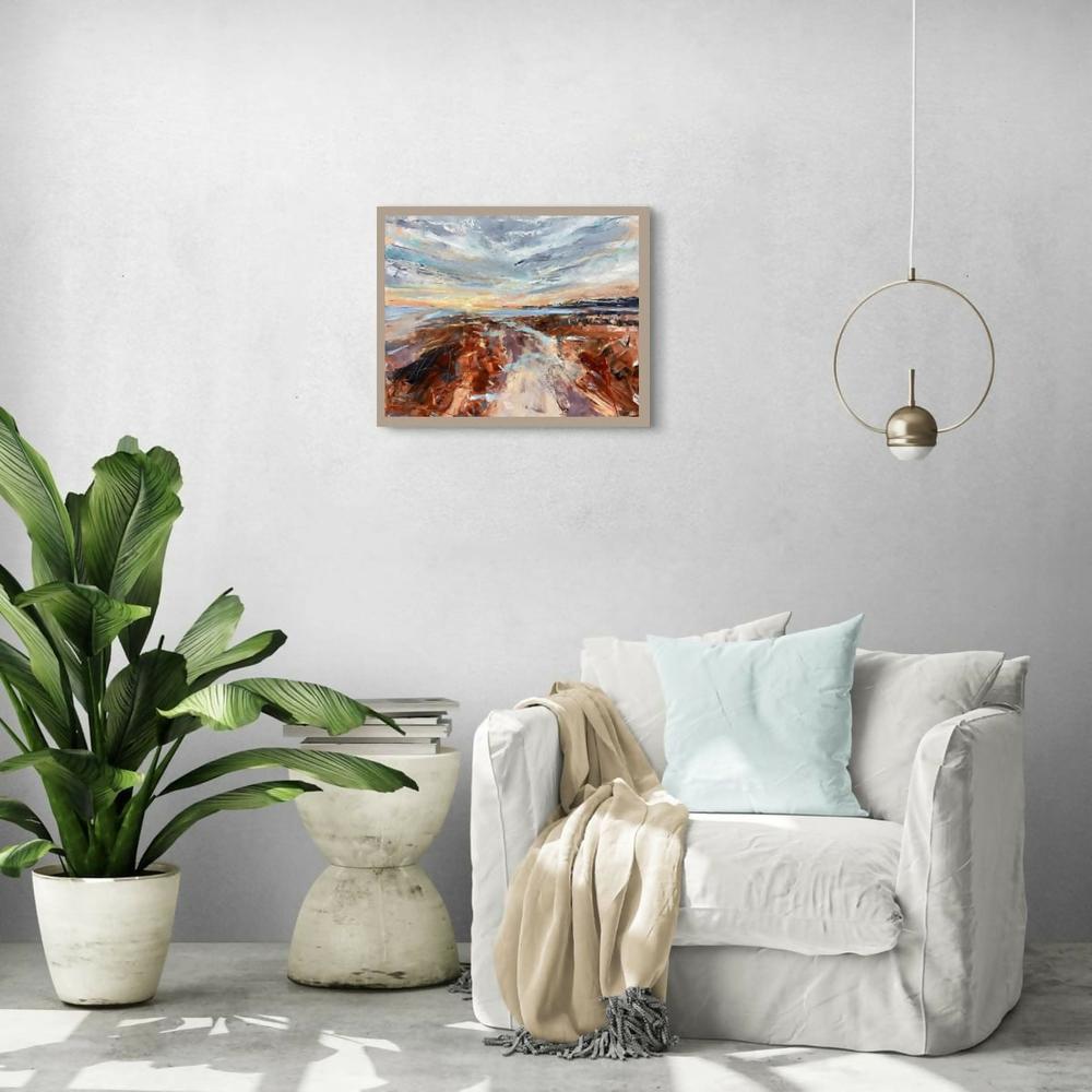 Tide at Days Edge-by-Claire Skeet-original art-Gioia