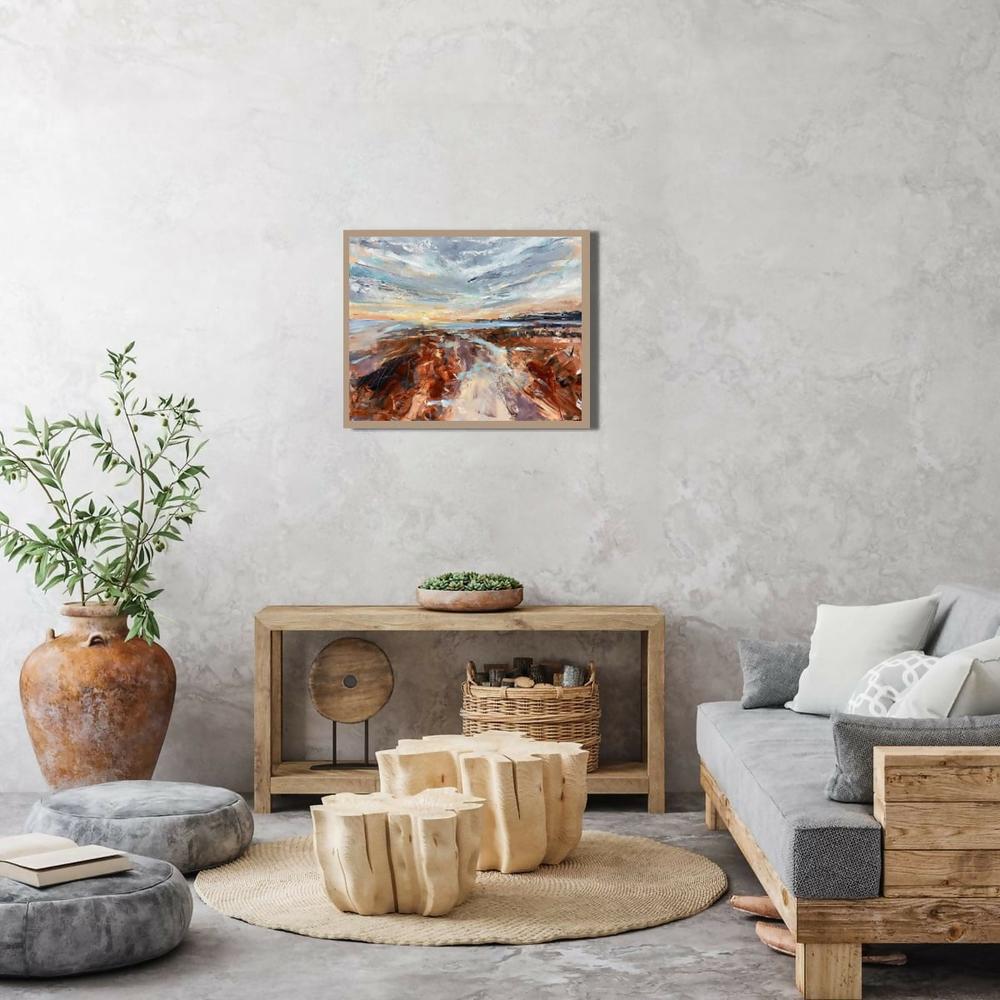Tide at Days Edge-by-Claire Skeet-original art-Gioia