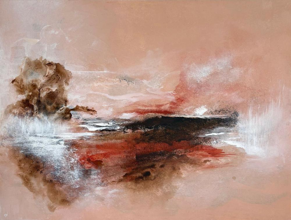 Tides At Dusk-by-Carrie Welsh-original art-Gioia