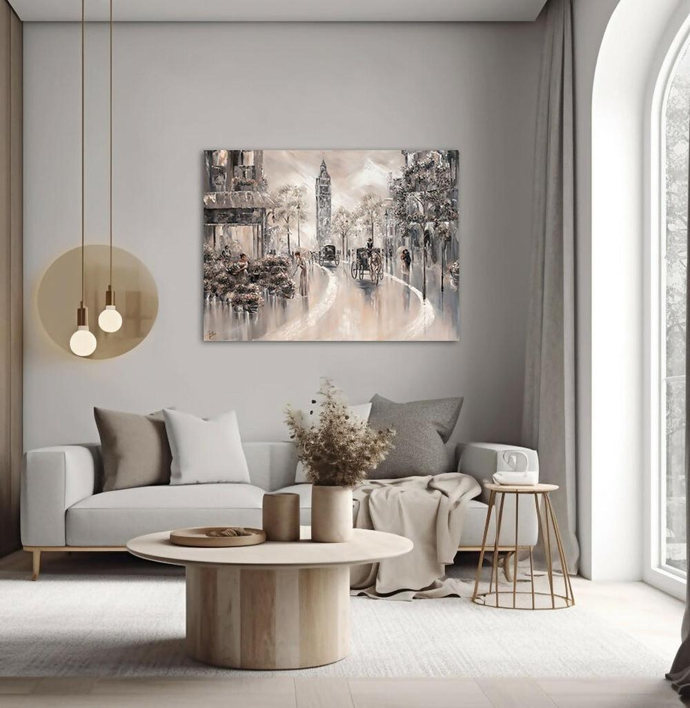 Timeless Scent, London, Original Hand-Painted Canvas By Isabella Karolewicz-by-Isabella Karolewicz-original art-Gioia