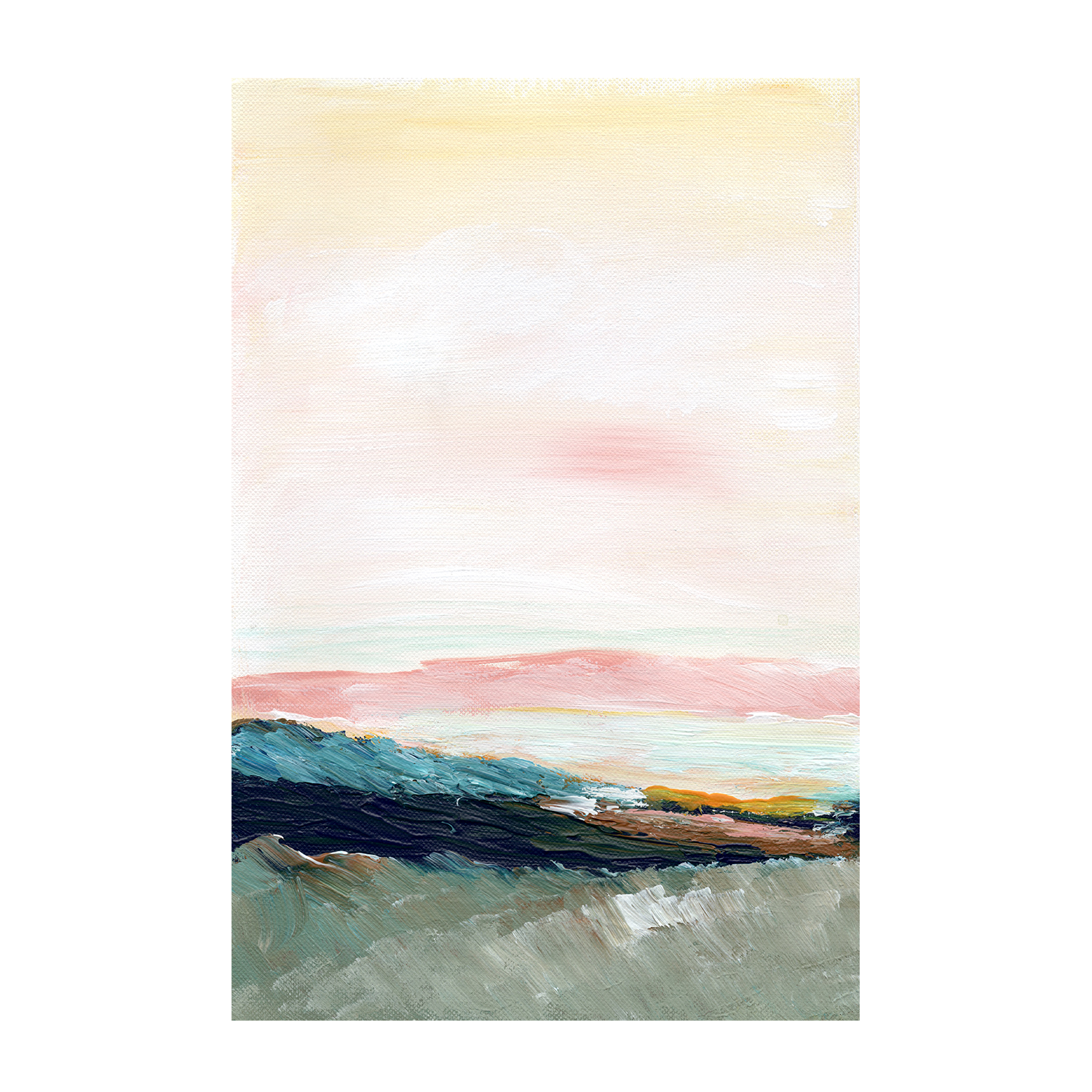 Morning Mist, Style B, Hand-Painted Canvas