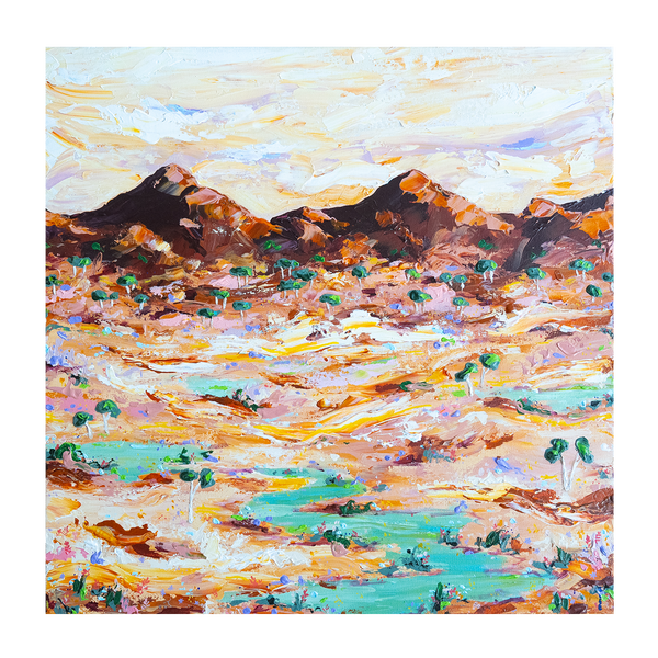 Working on A Miracle, Original Hand Painting Canvas By Elle Pervez