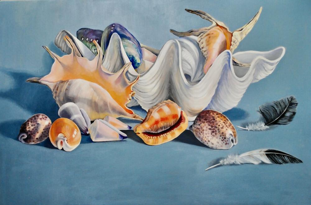 Treasures Of The South Pacific-by-Carol Forbes Croad-original art-Gioia