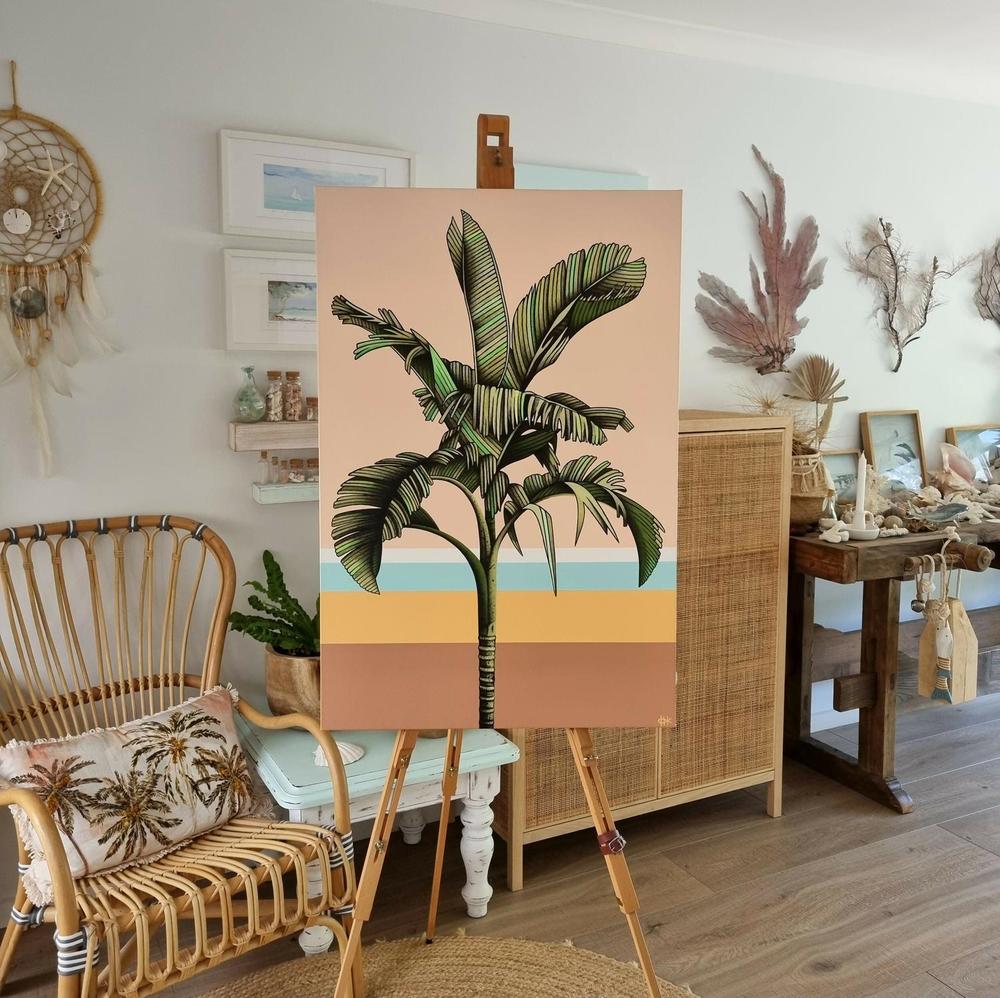 Tropic #3, Original Hand-Painted Canvas By Michelle Jirsensky-by-Michelle Jirsensky-original art-Gioia