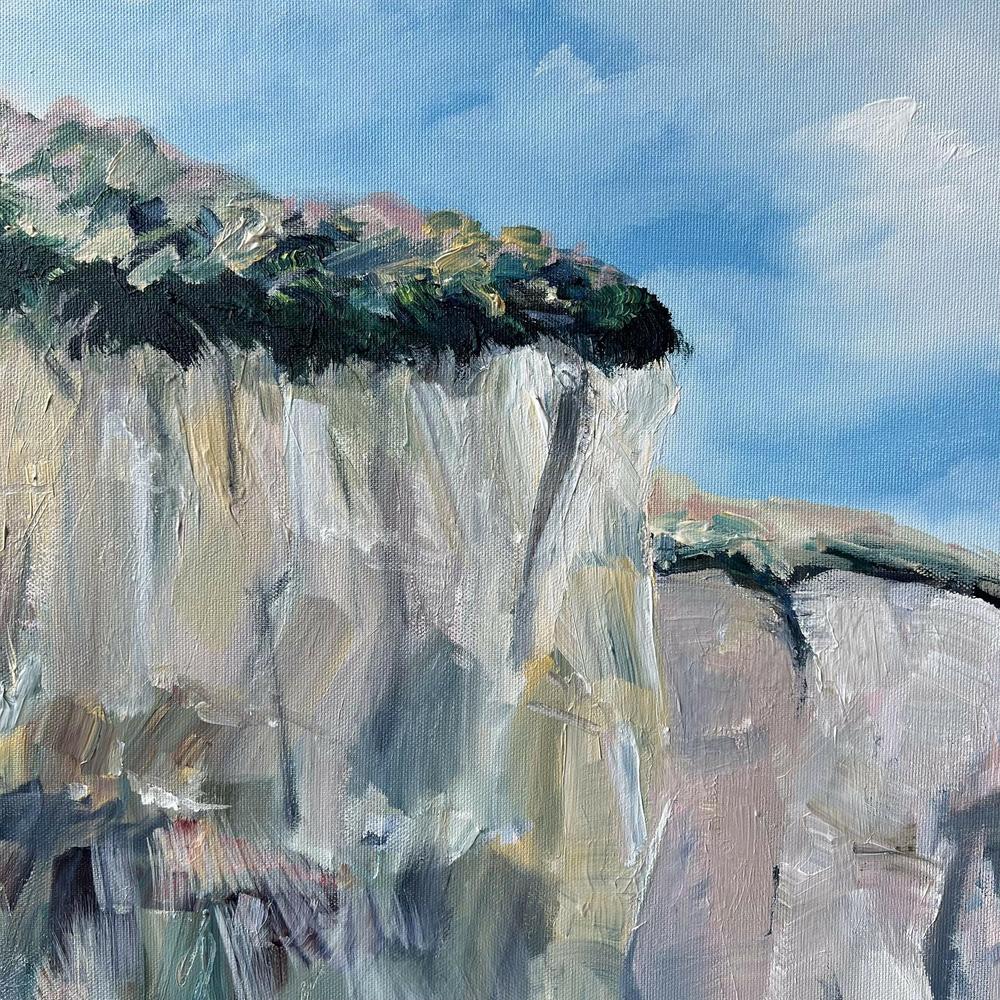 Tunnel Beach Dunedin, Original Hand-Painted Canvas By Meredith Howse-by-Meredith Howse-original art-Gioia