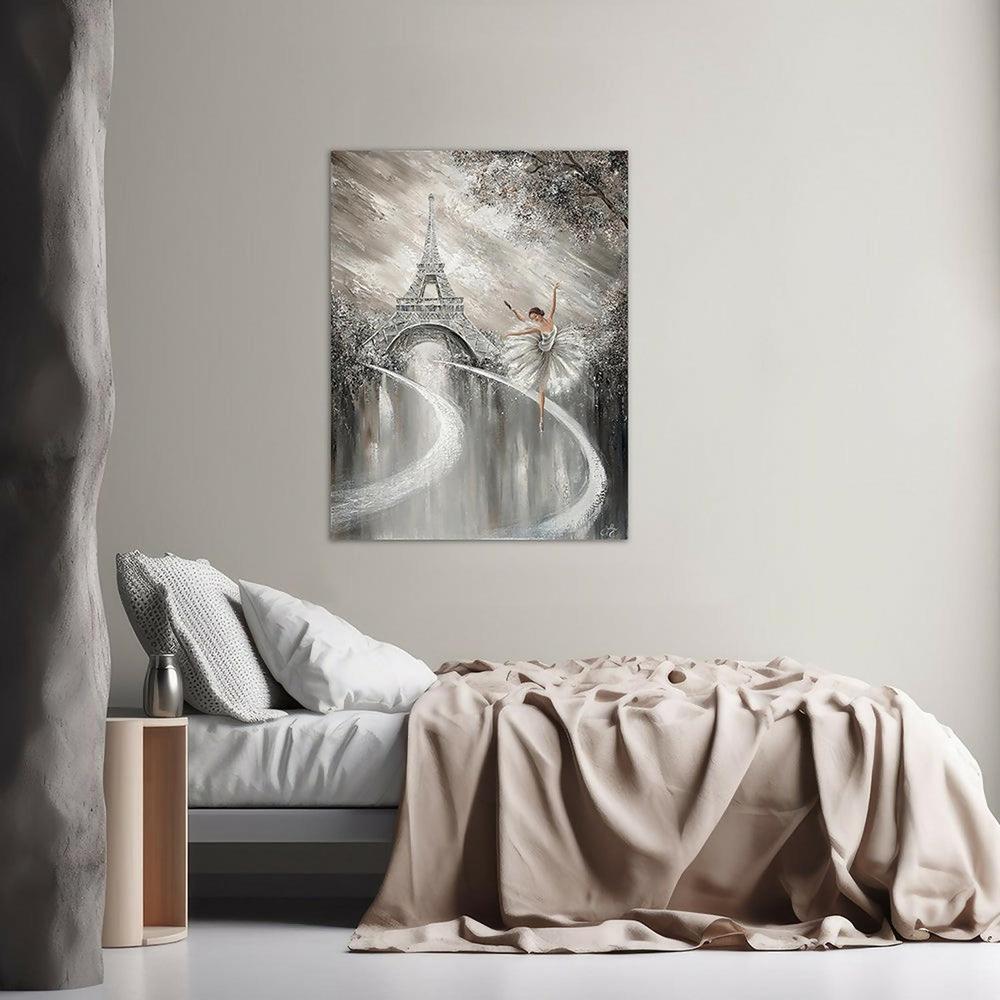 Tutu Twirl, Paris Flair, Original Hand-Painted Canvas Isabella Karolewicz-by-Isabella Karolewicz-original art-Gioia