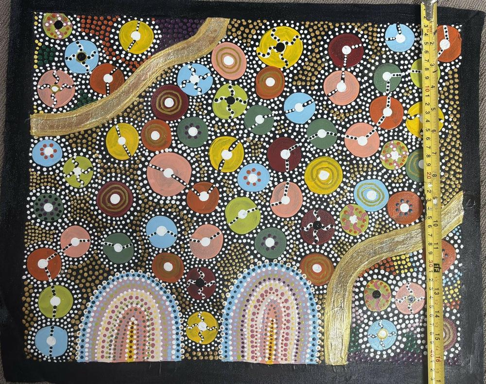 Two Sisters Under The Night Sky, Original Hand-Painted Canvas By Tahni Derbin , By Tahni Derbin-by-Tahni Derbin-original art-Gioia