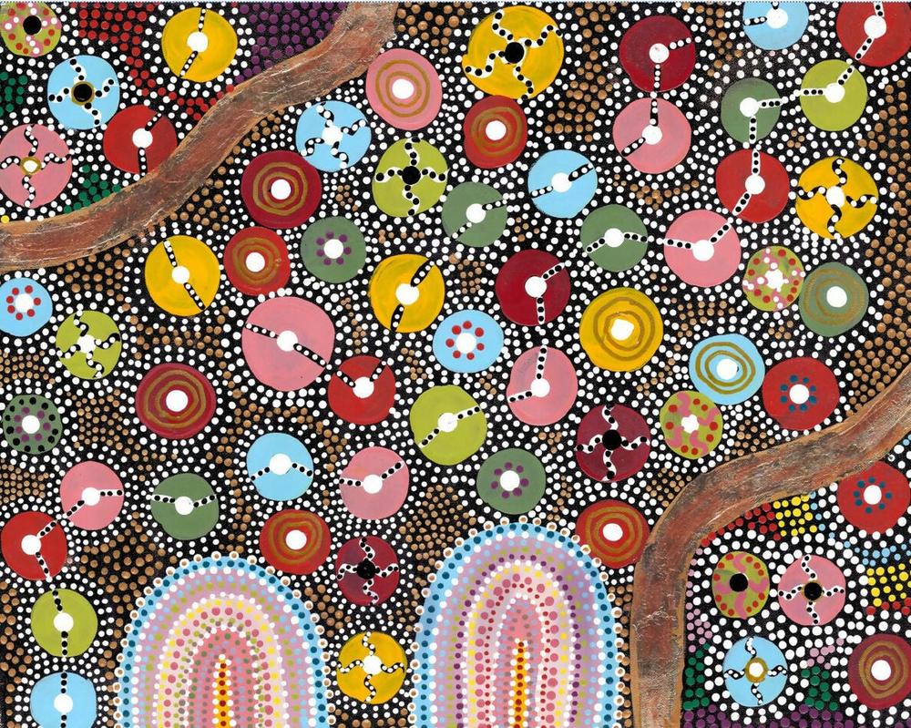 Two Sisters Under The Night Sky, Original Hand-Painted Canvas By Tahni Derbin , By Tahni Derbin-by-Tahni Derbin-original art-Gioia