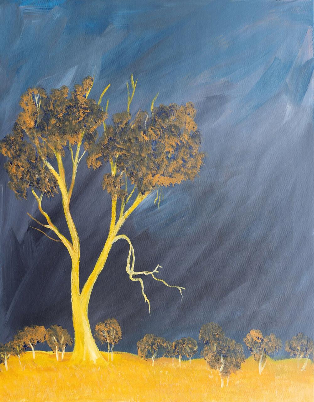 Under Rainbow Light-by-Carolyn Brennan-Tucker-original art-Gioia