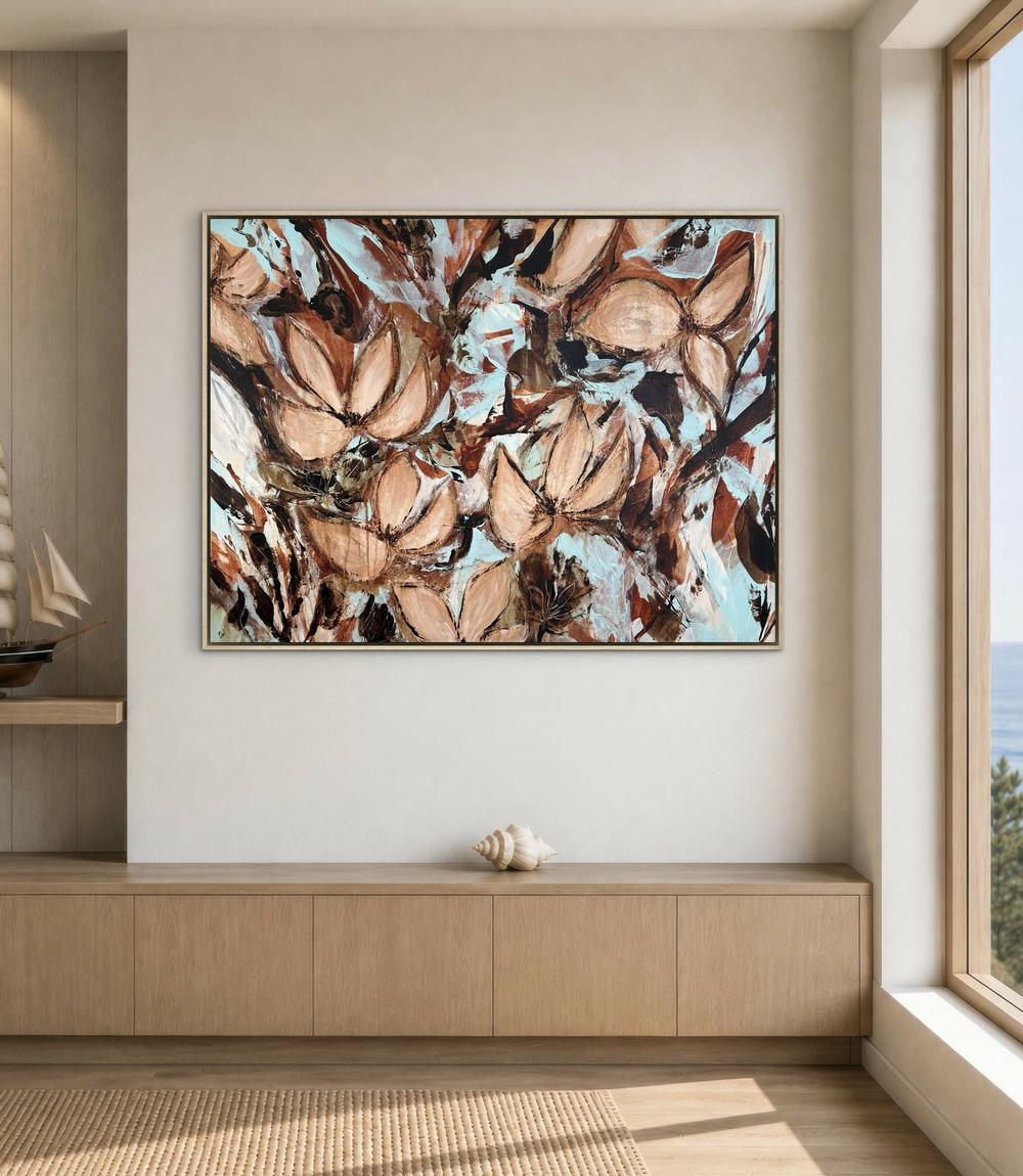 Untamed Botanical Reverie-by-Carrie Welsh-original art-Gioia