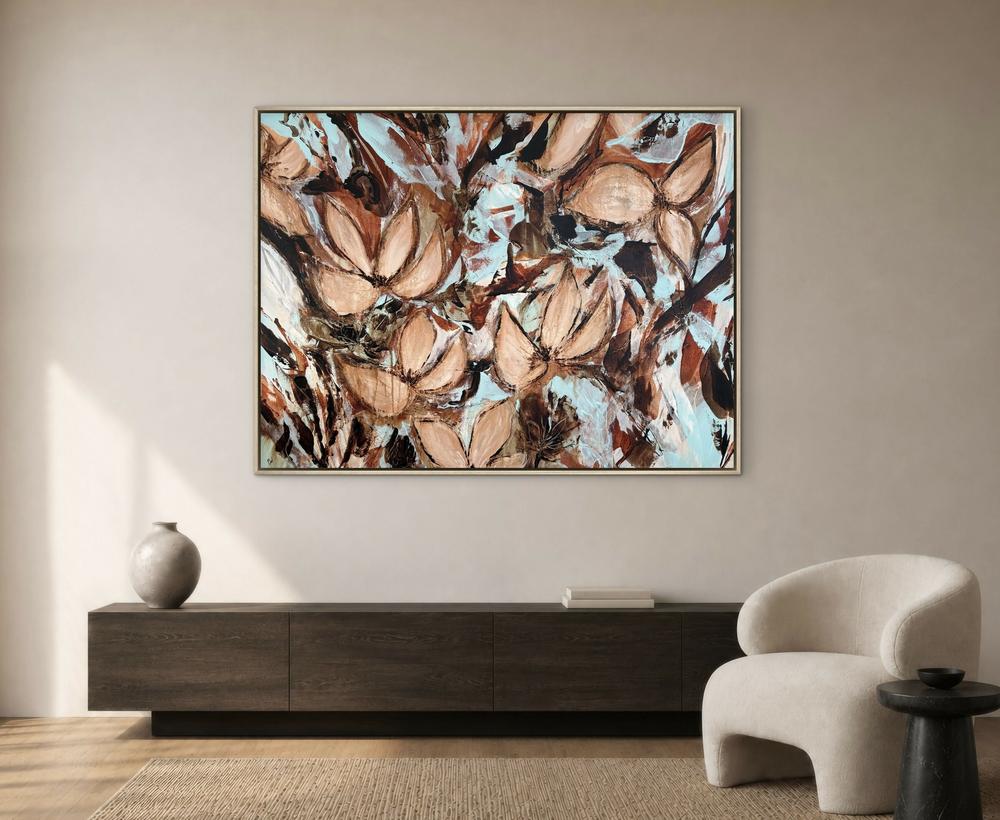 Untamed Botanical Reverie-by-Carrie Welsh-original art-Gioia