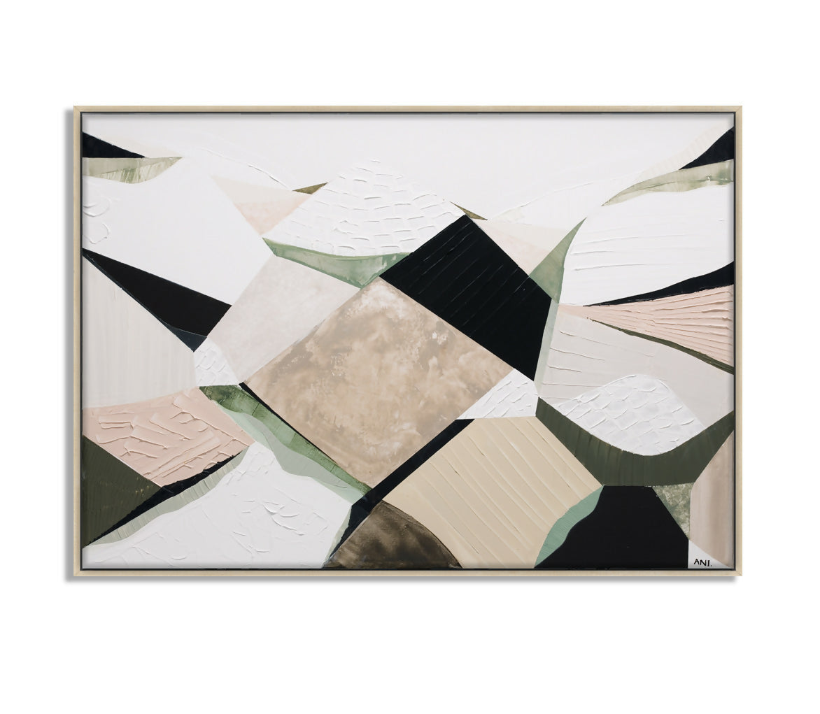 Great Dividing Ranges 3 Framed Canvas Oak Jpeg