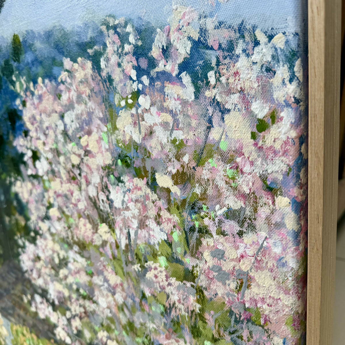 Oleander Drive Ashgrove. Original hand-painted artwork by Meredith Howse.