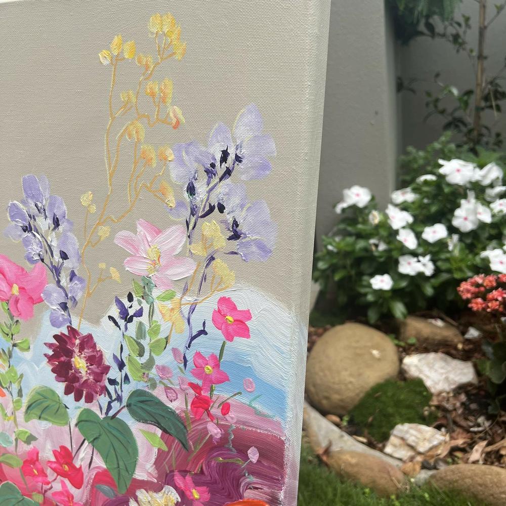 Vibrant Vintage. Original hand-painted artwork by Meredith Howse.-by-Meredith Howse-original art-Gioia