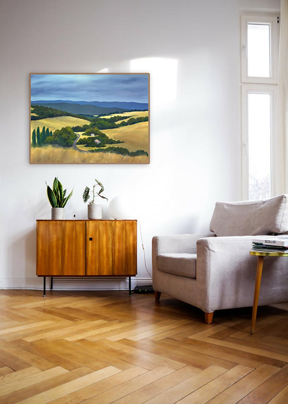 View from Guildford Lookout-by-Pamela Gleeson-original art-Gioia