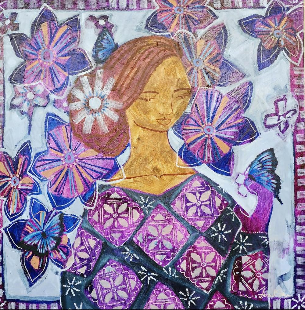 Violetta , Original Artwork-by-Amanda Skye-original art-Gioia