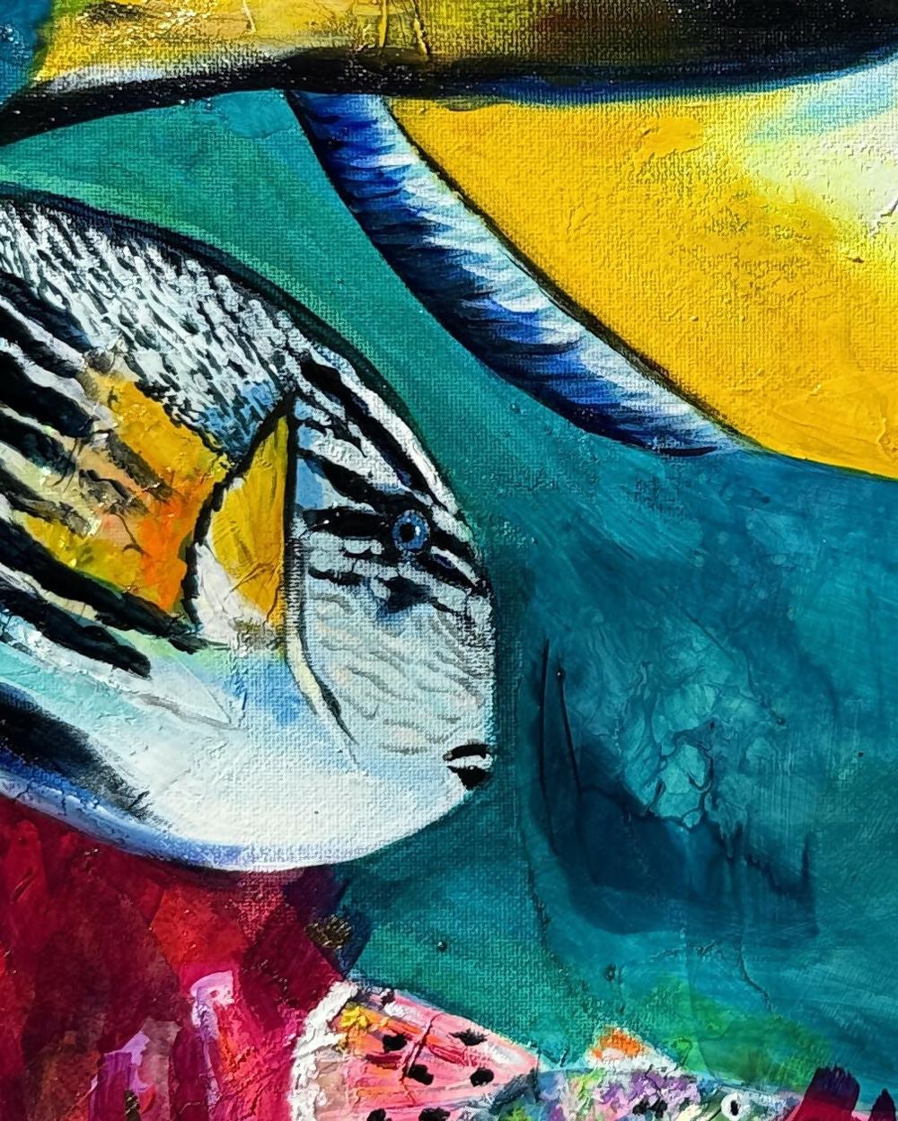 Vivid Waters , Original Artwork-by-Emily Birdsey Fine Art-original art-Gioia