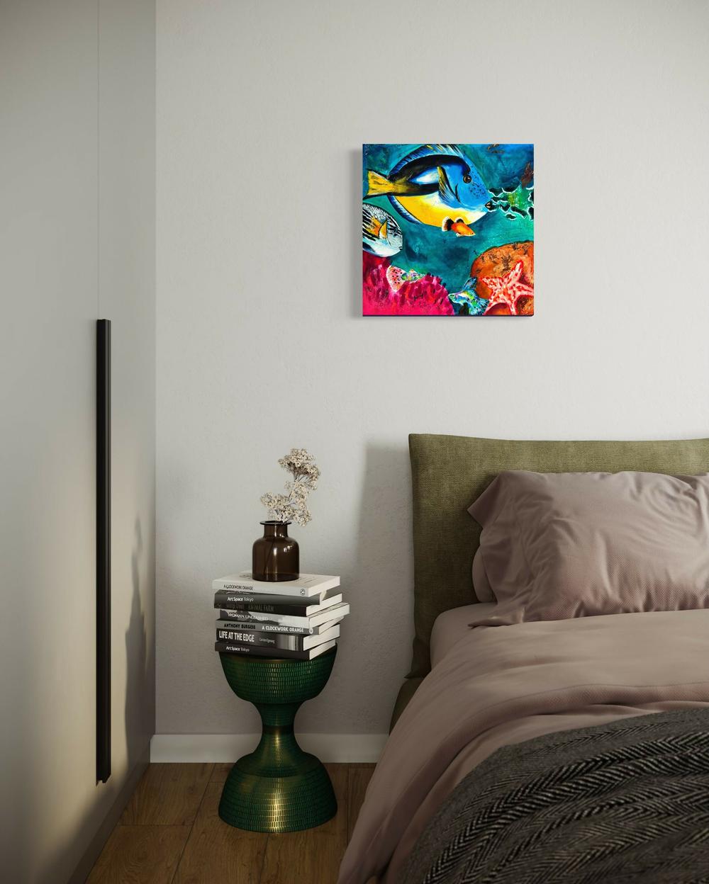 Vivid Waters , Original Artwork-by-Emily Birdsey Fine Art-original art-Gioia