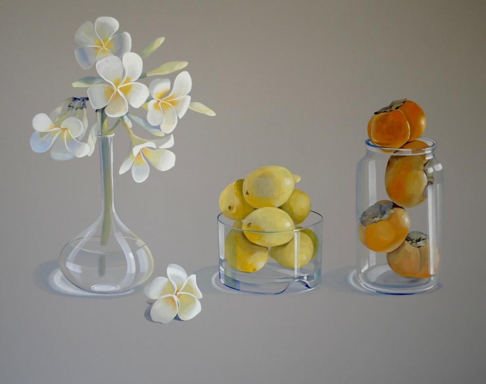 Frangipani and Persimmon