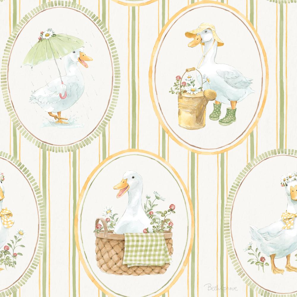 Waddle and Bloom Pattern V-wallpaper-eco-friendly-easy-removal-Beth Grove-1