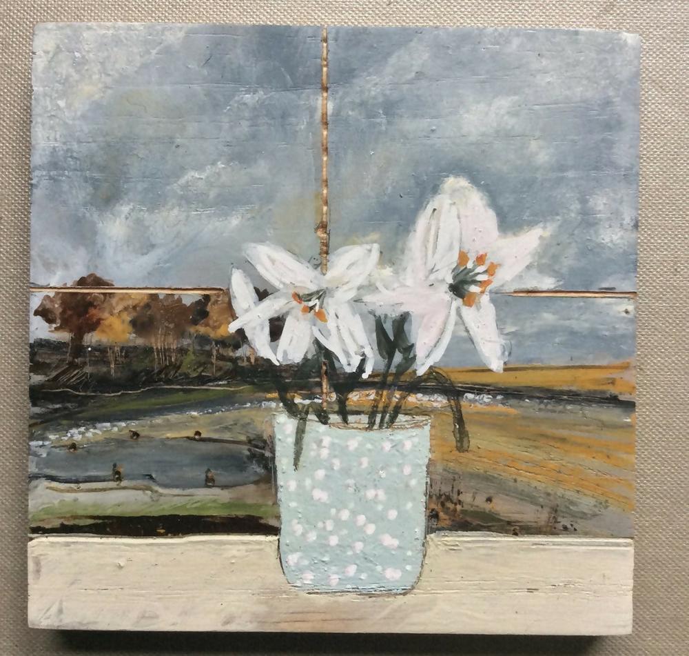 Watching the Storm clouds gather , Original Artwork-by-Louise O’Hara-original art-Gioia