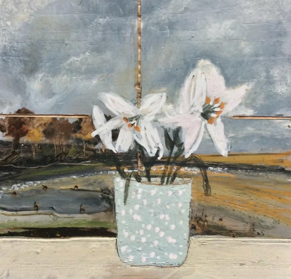 Watching the Storm clouds gather , Original Artwork-by-Louise O’Hara-original art-Gioia