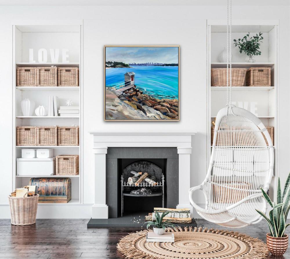 Watsons Bay, Original Hand-Painted Canvas By Meredith Howse-by-Meredith Howse-original art-Gioia