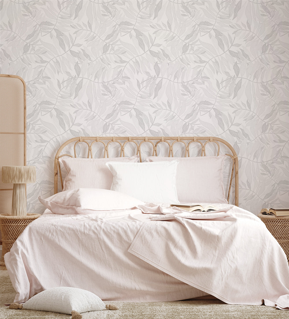Wavy Leaf, Style C, Wallpaper