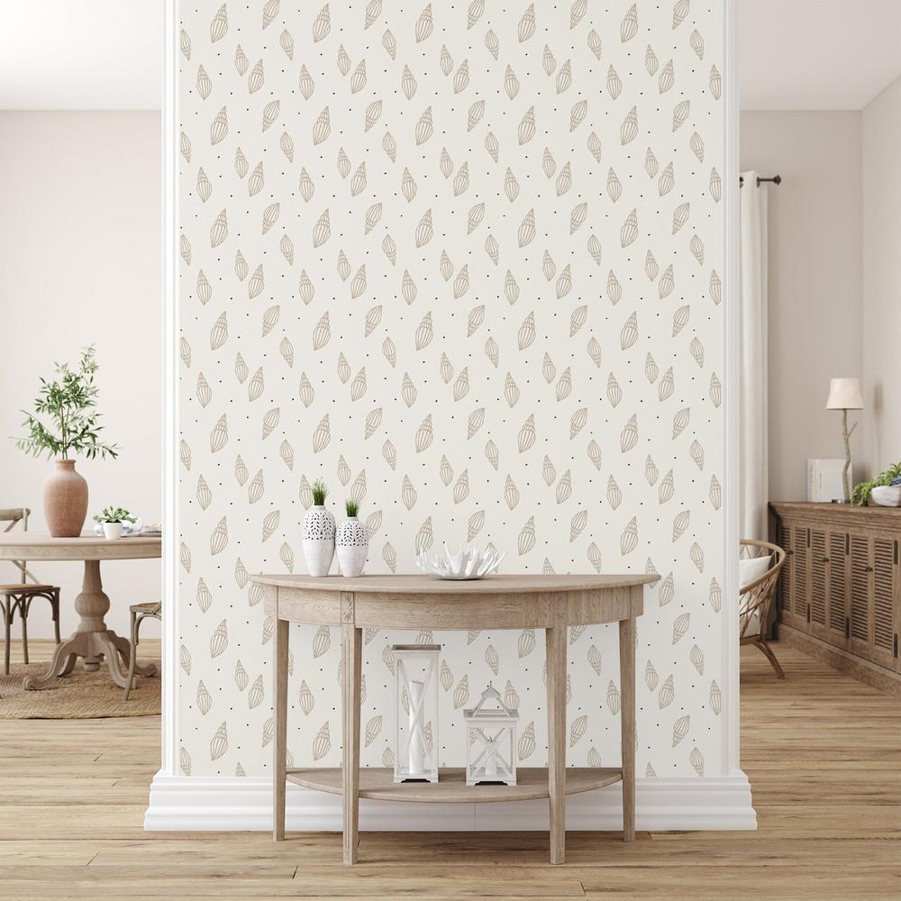 Wentletrap Seashells-wallpaper-eco-friendly-easy-removal-Gioia Wall Art-5
