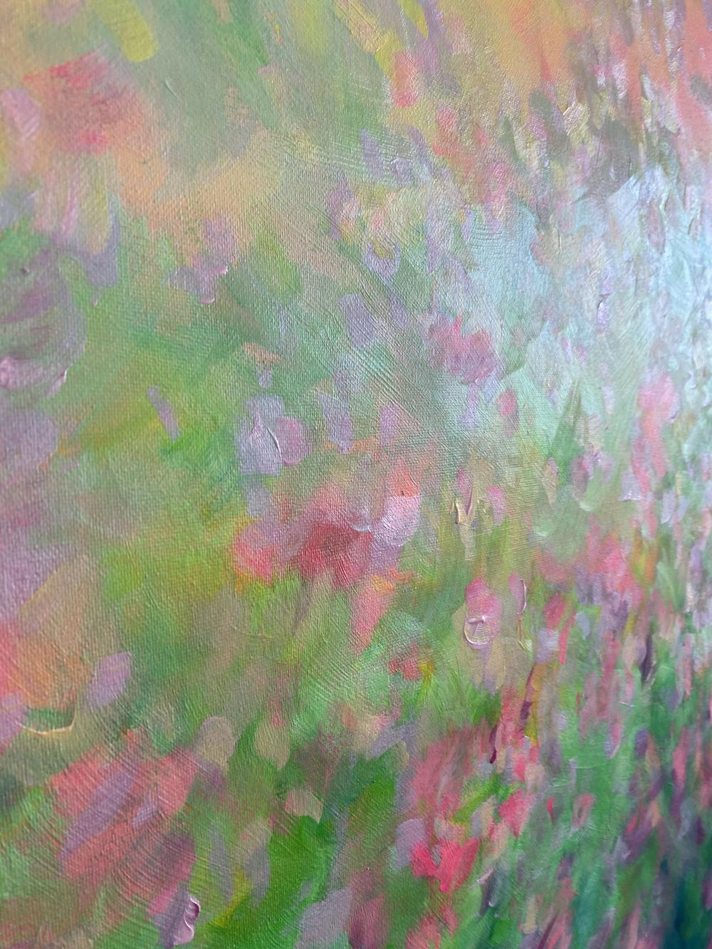 Where petals meet the sunset , Original Artwork-by-Katherine Spiller-original art-Gioia
