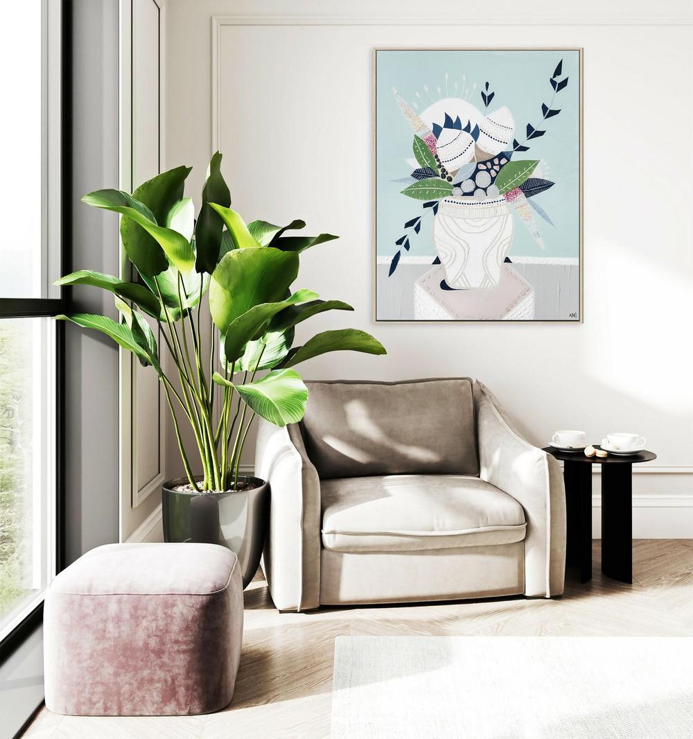 Wild Banksia Bouquet, Original Hand-Painted Canvas By Ani Ipradjian-by-Ani Ipradjian-original art-Gioia