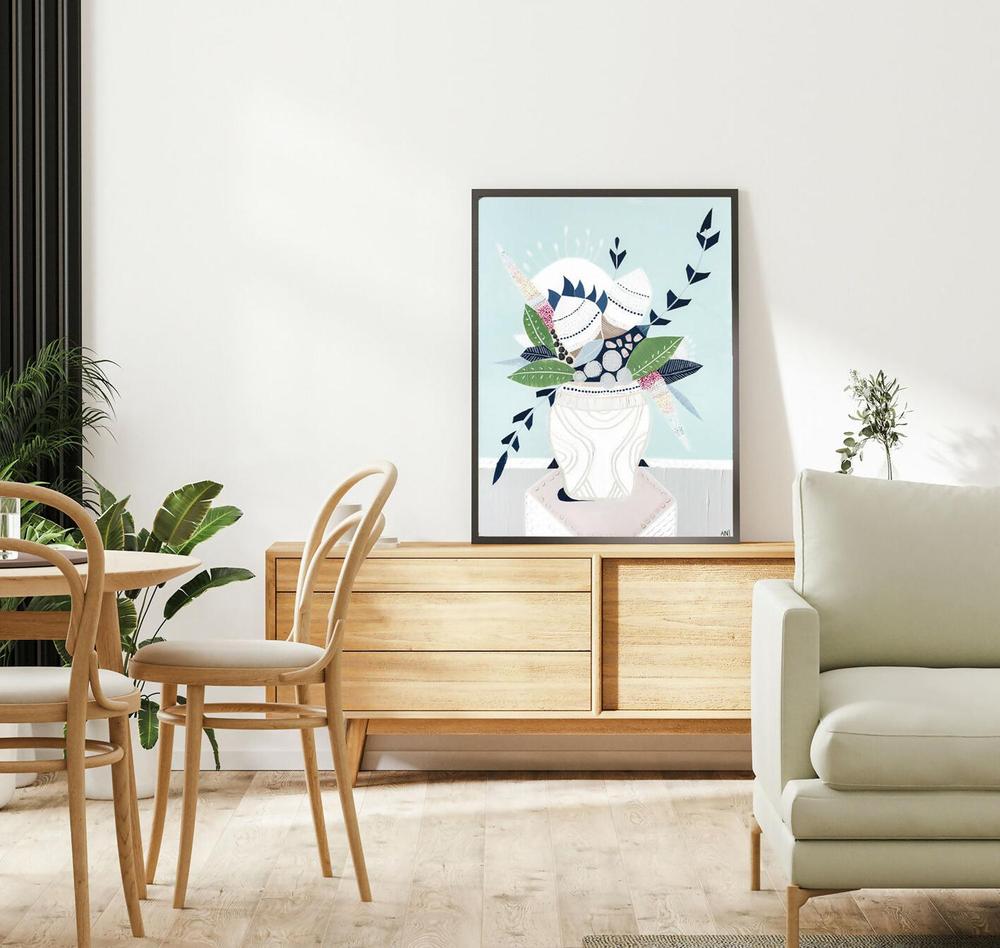 Wild Banksia Bouquet, Original Hand-Painted Canvas By Ani Ipradjian-by-Ani Ipradjian-original art-Gioia