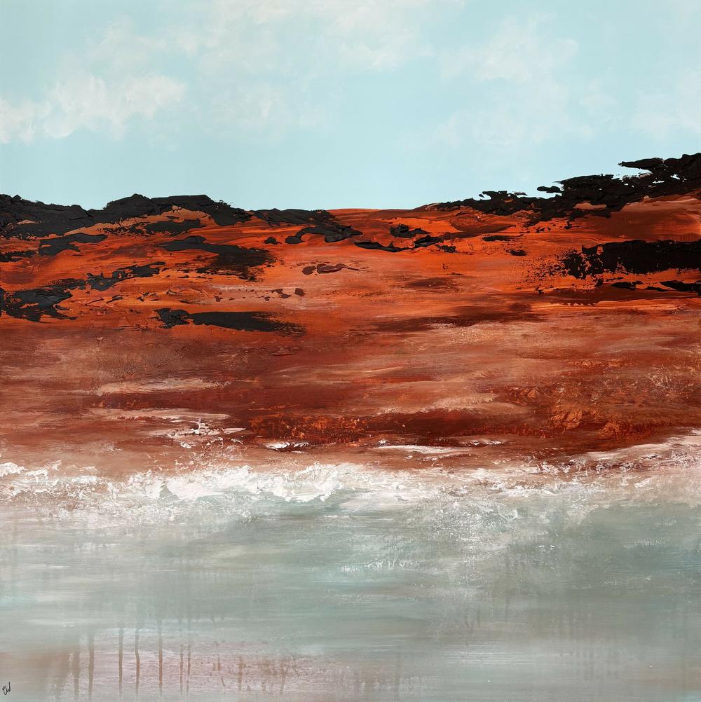 Wild Coast-by-Carrie Welsh-original art-Gioia