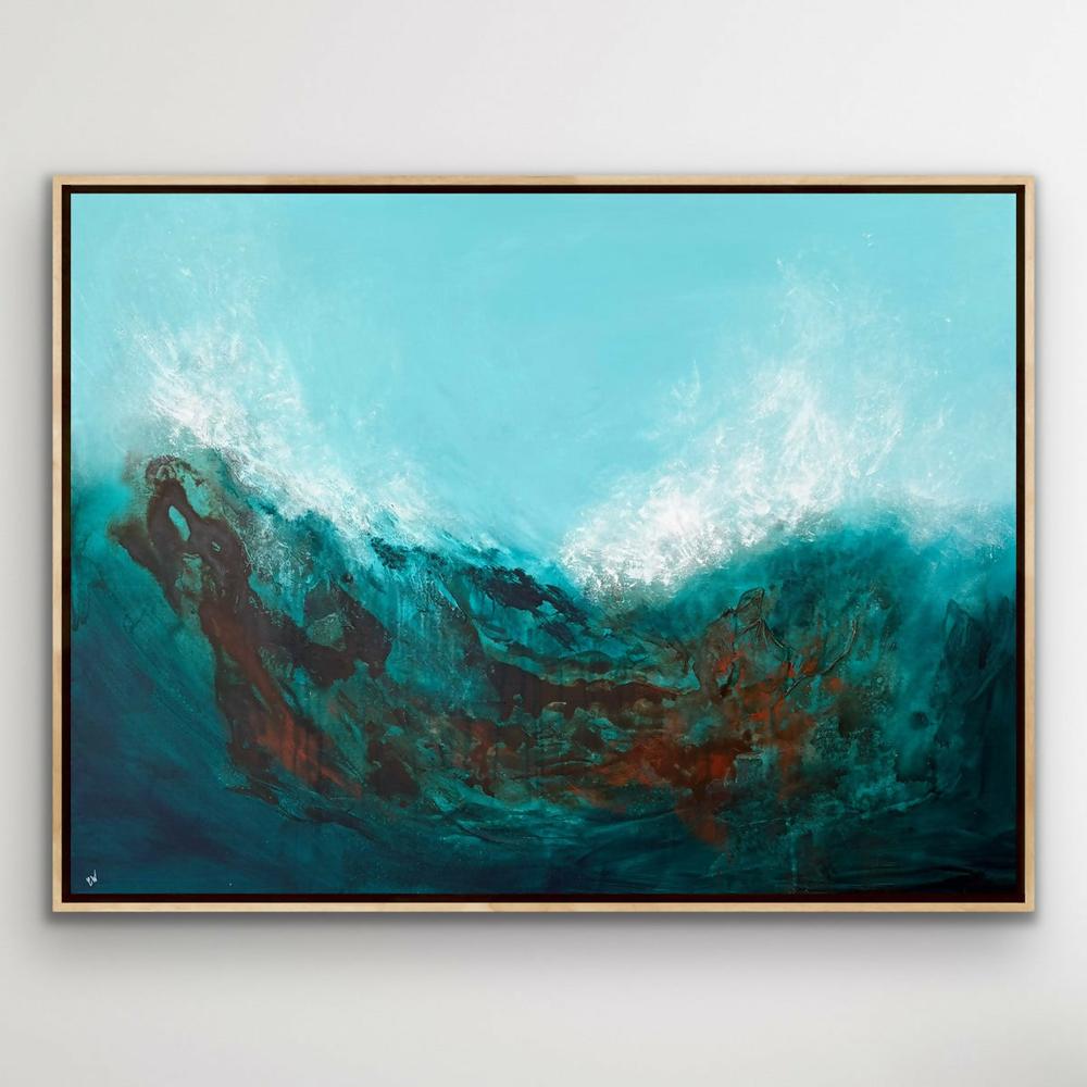 Wild Sea-by-Carrie Welsh-original art-Gioia