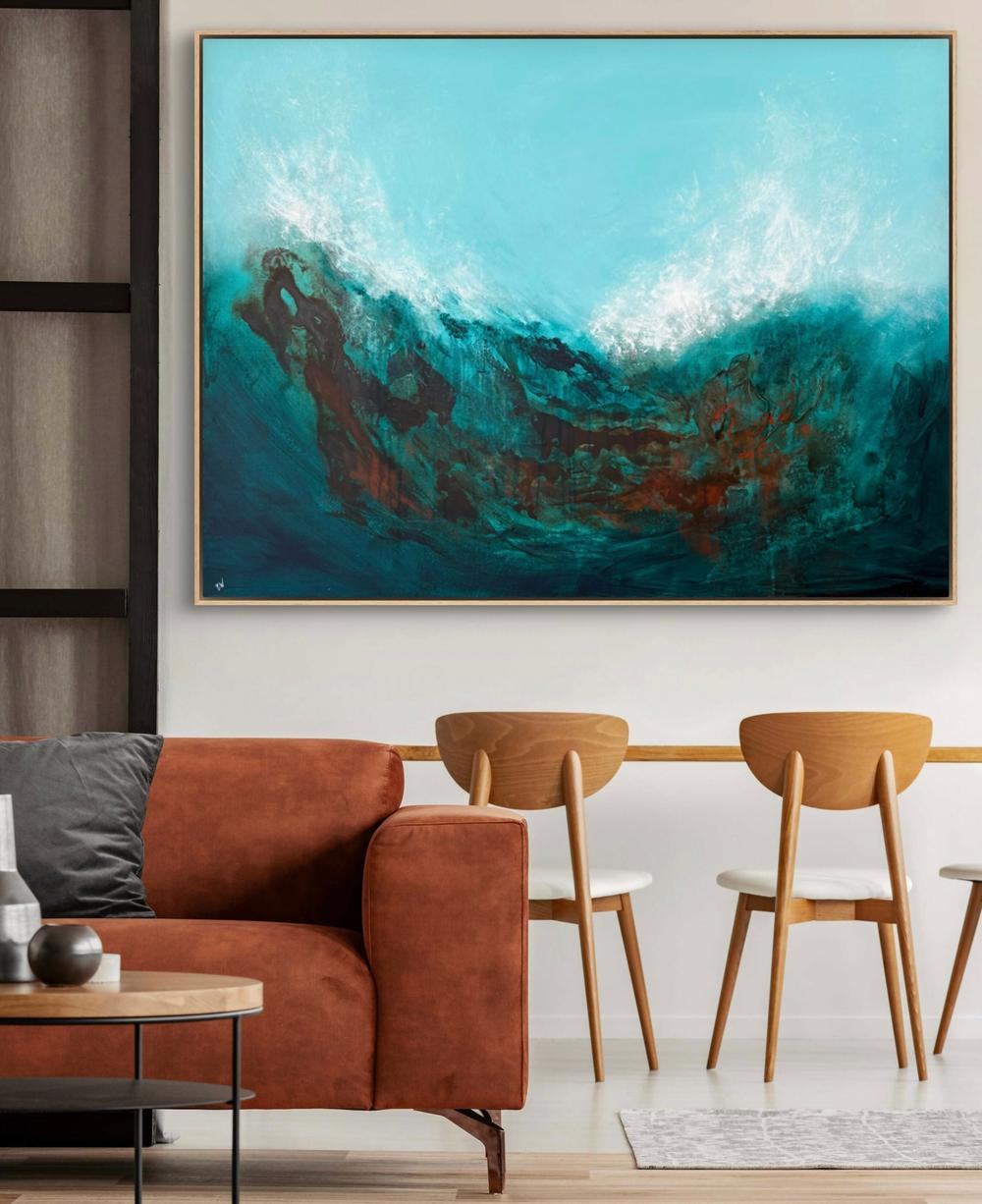 Wild Sea-by-Carrie Welsh-original art-Gioia