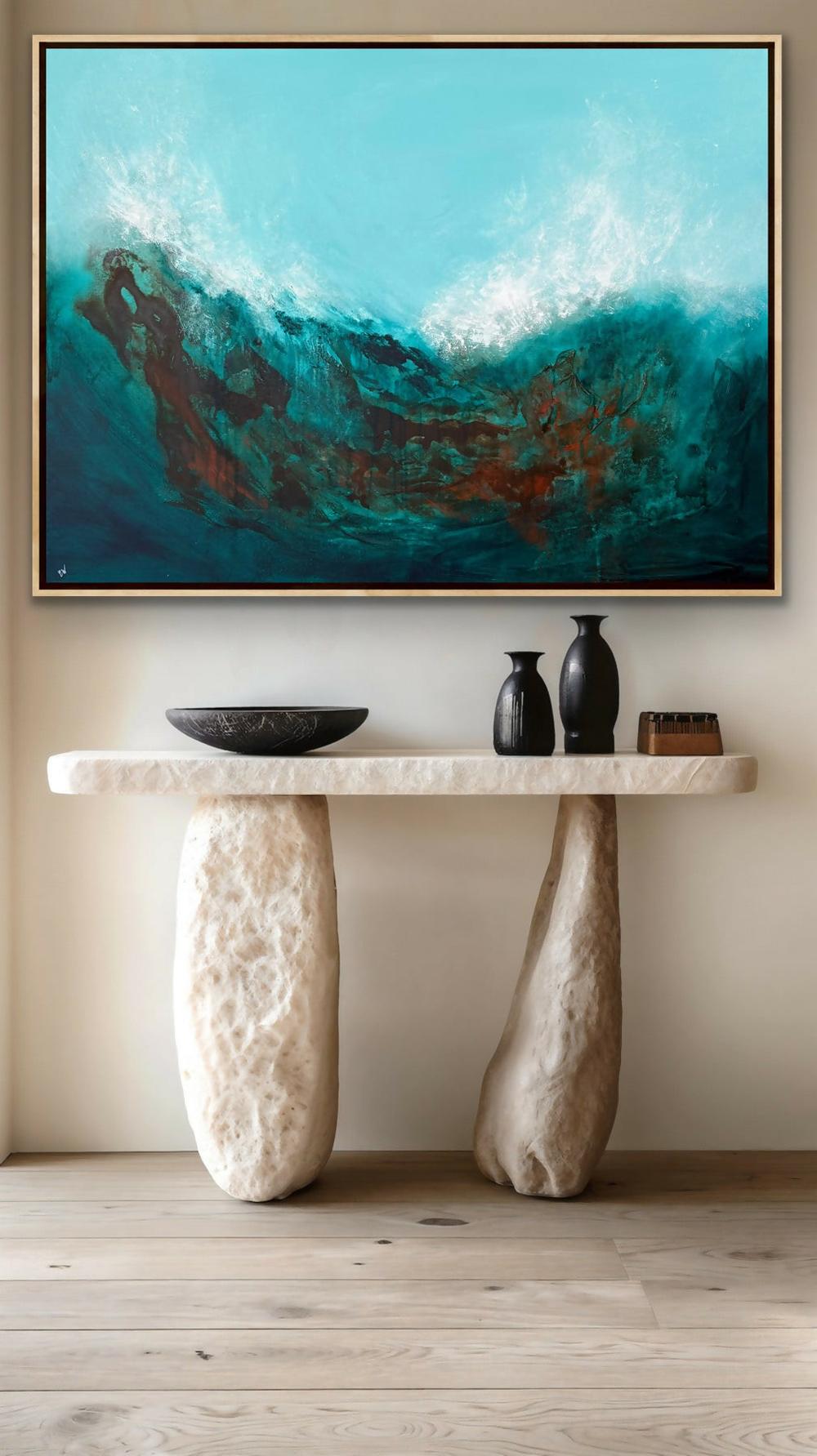 Wild Sea-by-Carrie Welsh-original art-Gioia