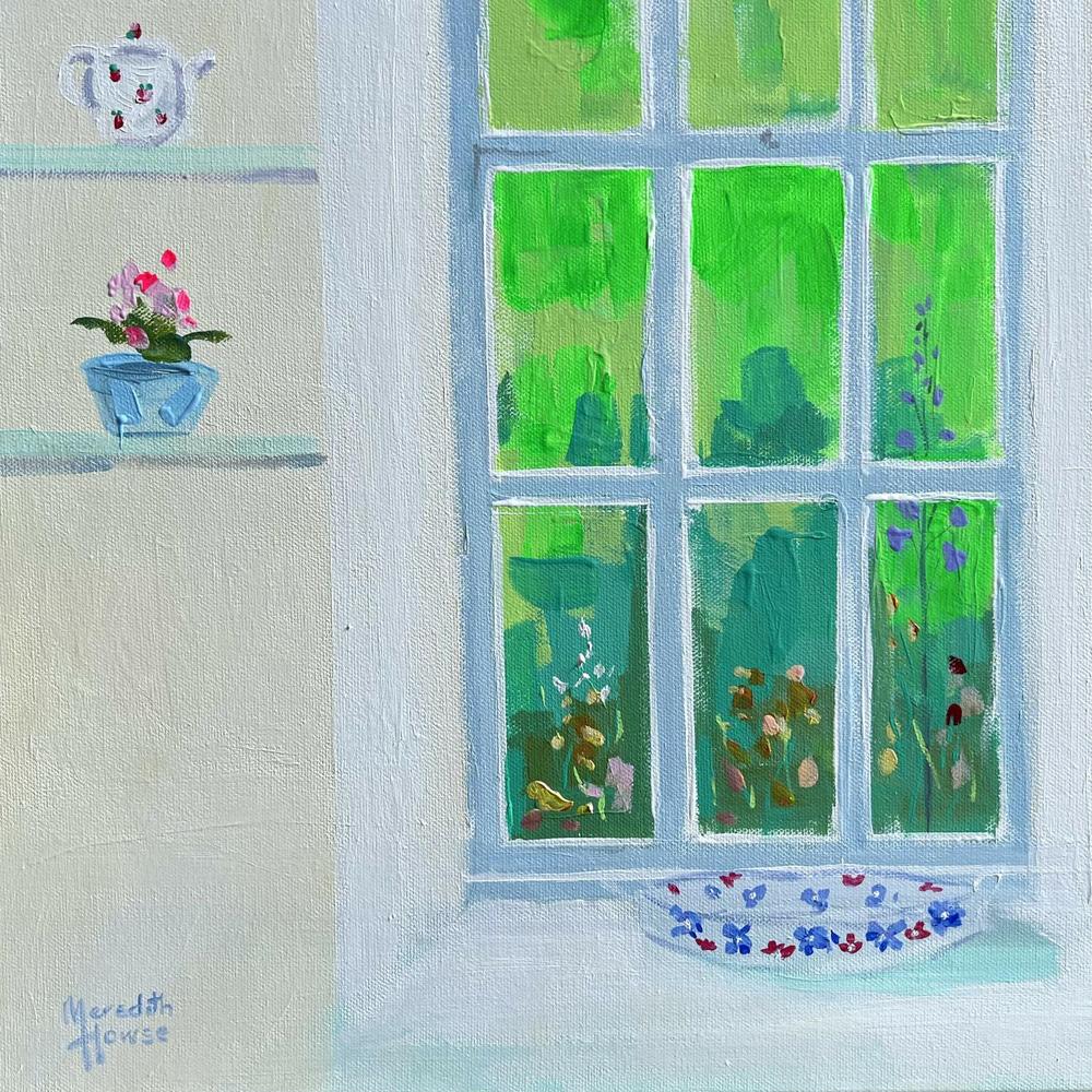 Willowvale Window. Original hand-painted artwork by Meredith Howse.-by-Meredith Howse-original art-Gioia