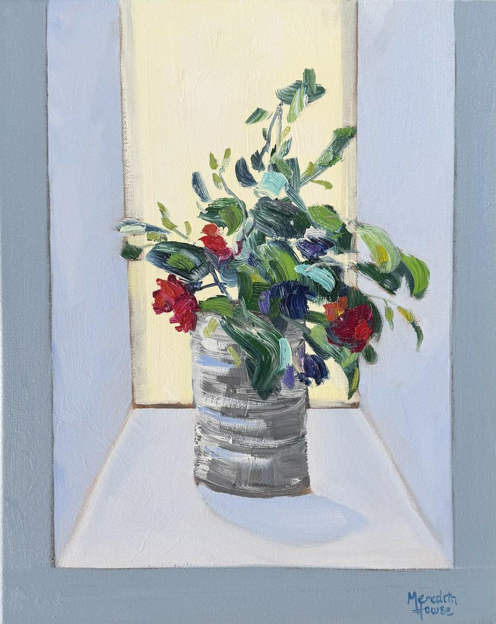 Windowsill in Cornwall , Original Artwork-by-Meredith Howse-original art-Gioia