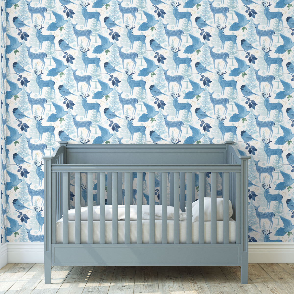 Winter Sparkle Pattern IIIA-wallpaper-eco-friendly-easy-removal-Beth Grove-5