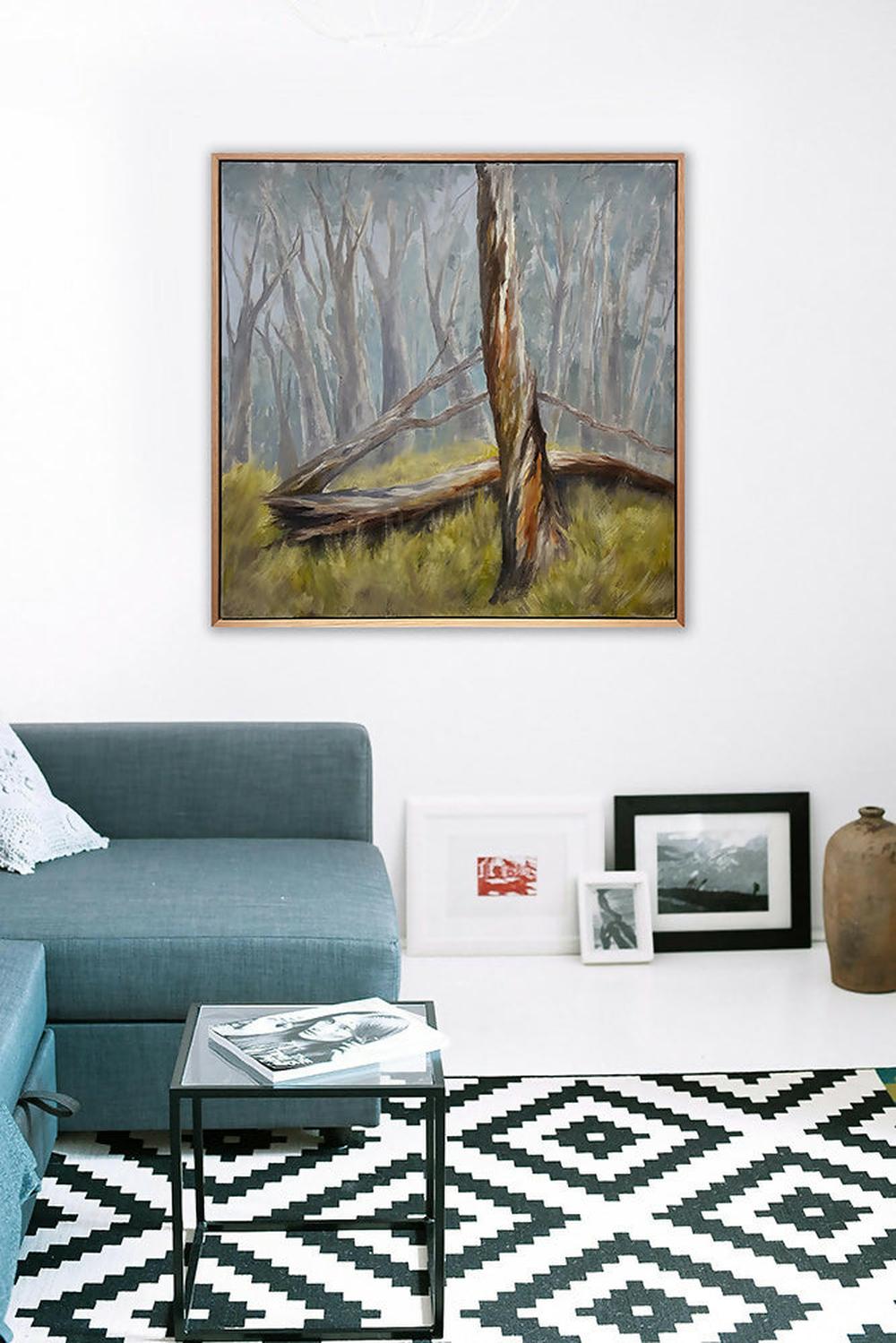 Winter in the Highland Forest-by-Pamela Gleeson-original art-Gioia