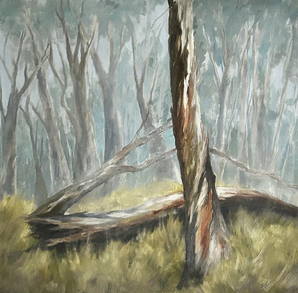 Winter in the Highland Forest-by-Pamela Gleeson-original art-Gioia