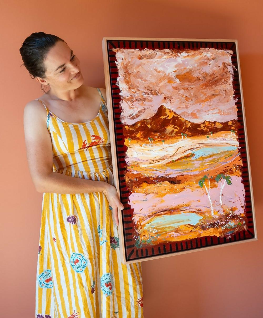 With Love xx-by-Elle Pervez-original art-Gioia