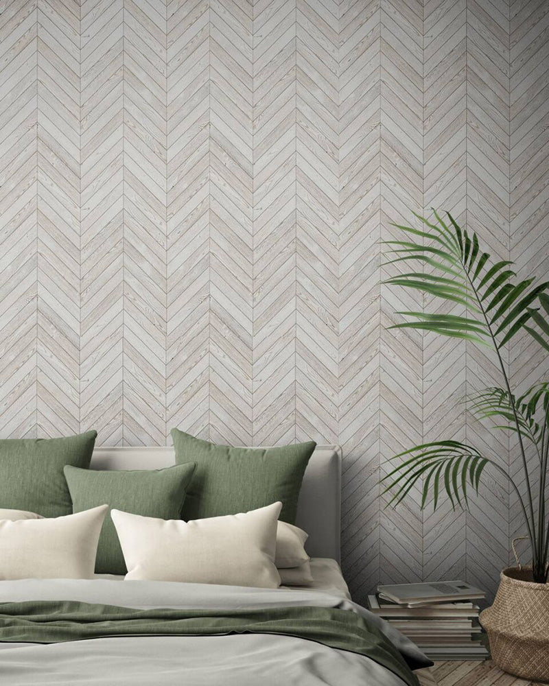 Woodgrain Tile Wallpaper