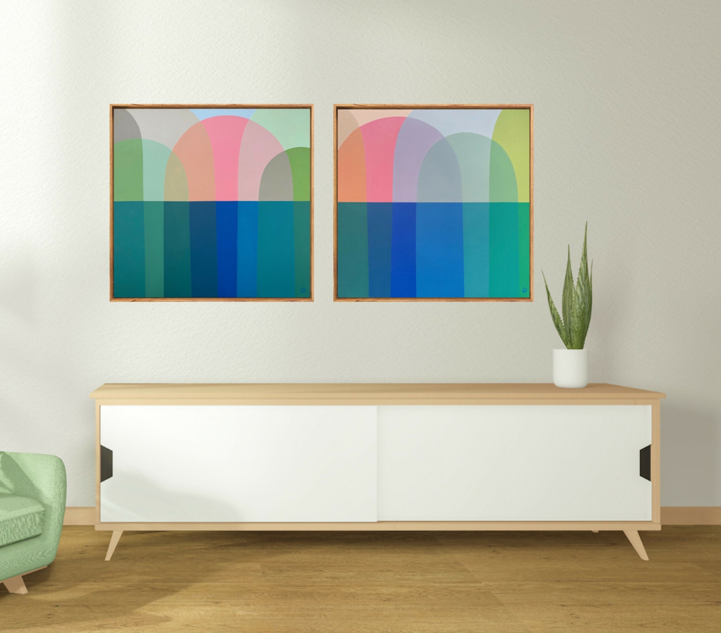 Reverie, Original Hand-Painted Canvas by Charlotte De Pace
