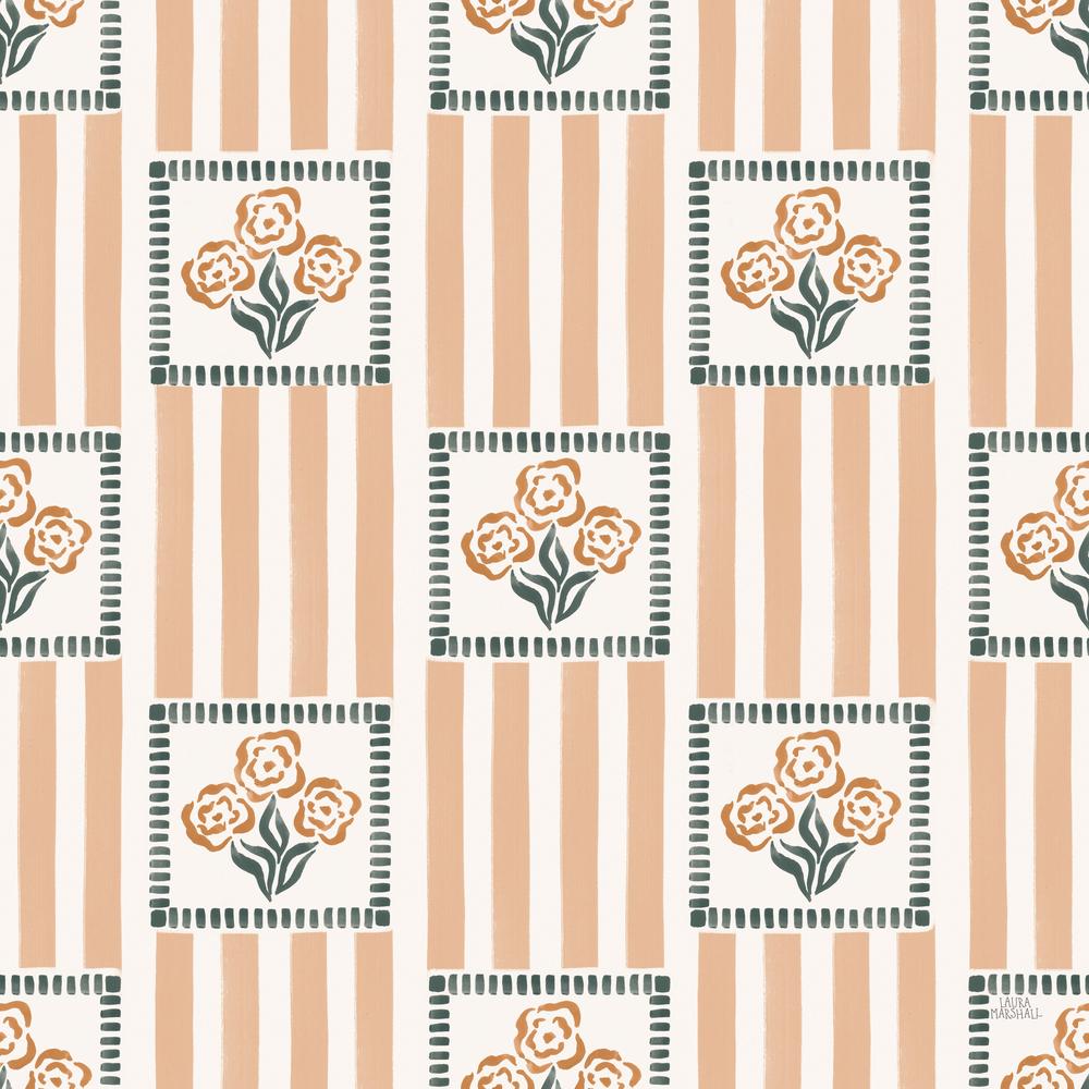 Yuletide Greetings Pattern IXB-wallpaper-eco-friendly-easy-removal-Laura Marshall-1