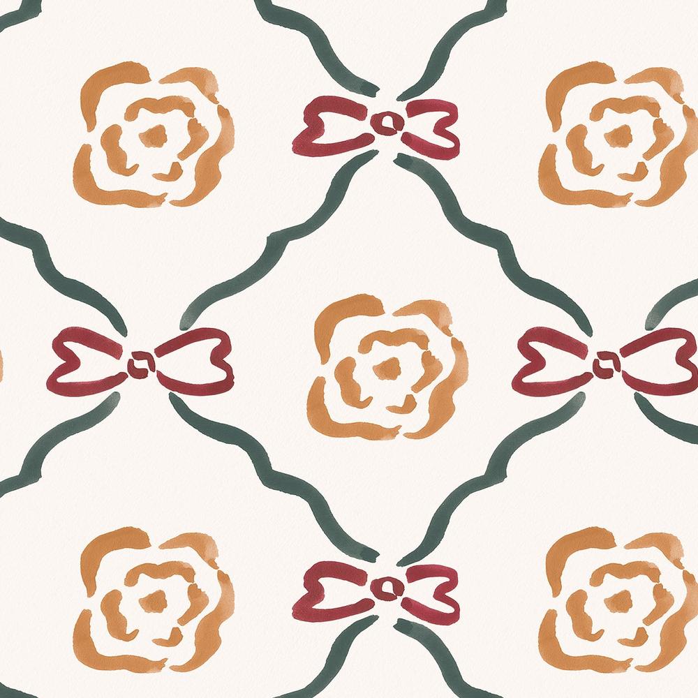 Yuletide Greetings Pattern XA-wallpaper-eco-friendly-easy-removal-Laura Marshall-3