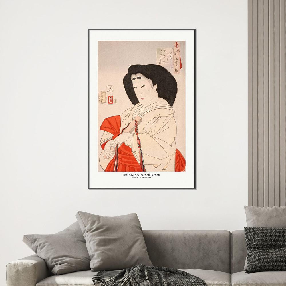 A Lady of the Imperial Court In the Kyōwa Period 1888-by-Tsukioka Yoshitoshi-wall-art-print-canvas-poster-framed-Gioia