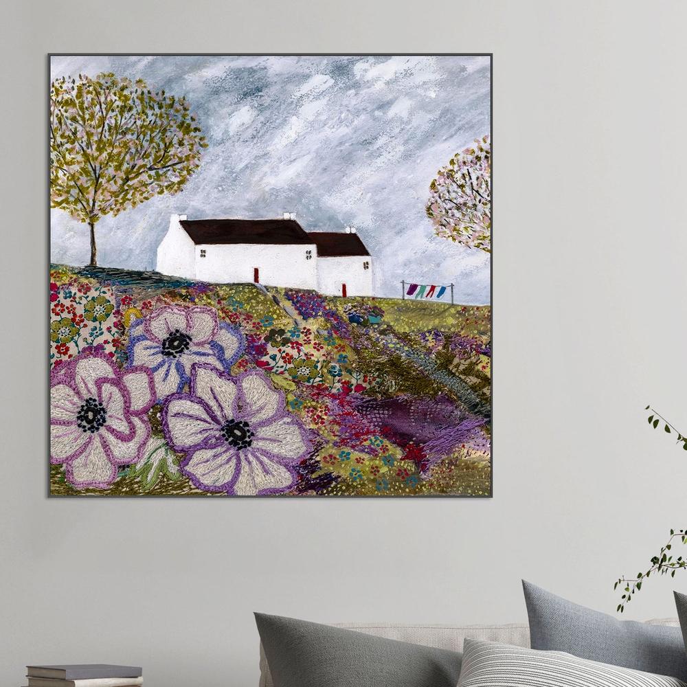 A summers washday-by-Louise O'Hara-wall-art-print-canvas-poster-framed-Gioia