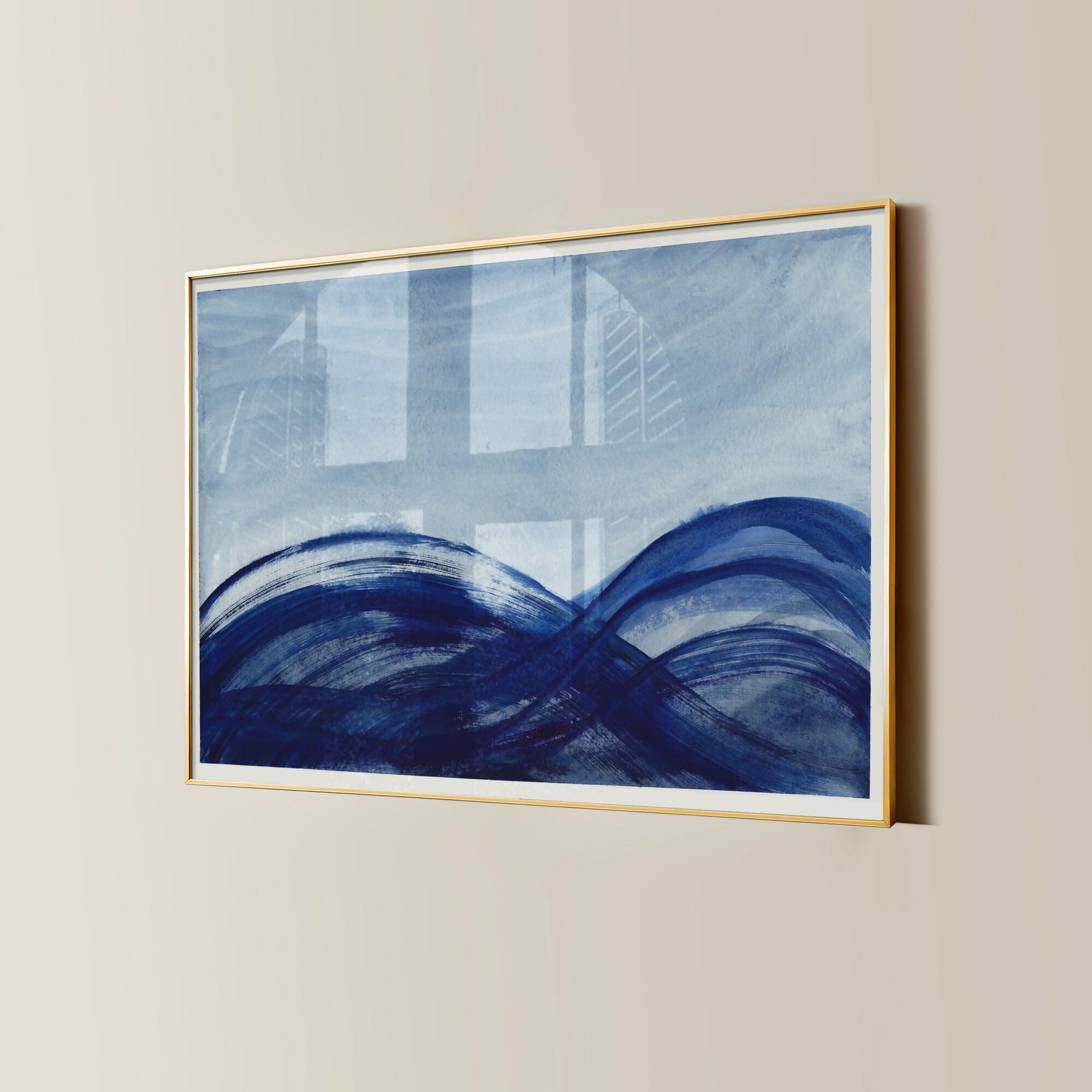 Waves-in-Flow-Gold-frame-Lifestyle-1